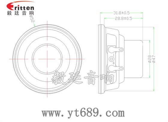 2寸藍牙音箱喇叭成品圖