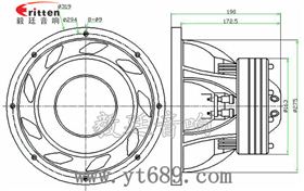 12寸大音箱喇叭成品圖