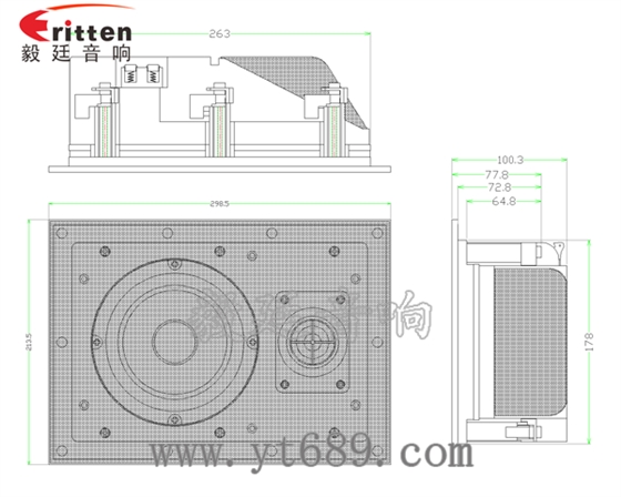 5.25寸墻壁喇叭廠家成品圖帶網罩 5.25寸墻壁喇叭廠家成品圖帶網罩