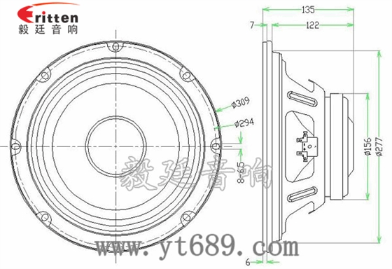 12寸汽車音響中低音喇叭成品圖