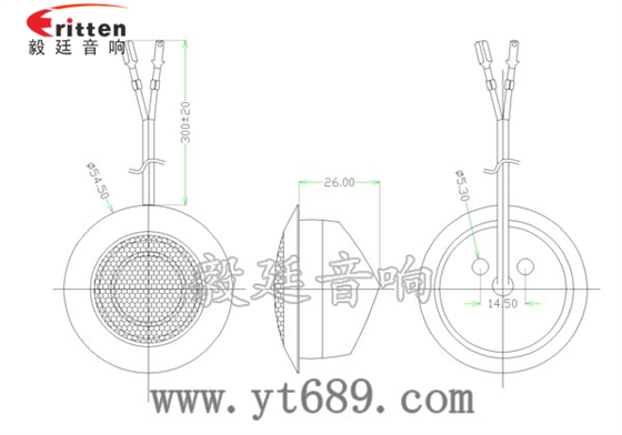 6.5寸25芯全頻多媒體音箱喇叭成品圖