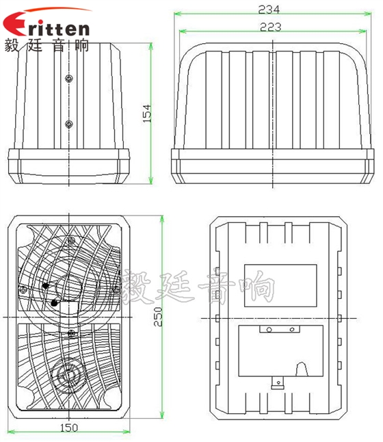 10寸專業音箱喇叭成品圖