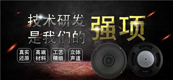 6.5寸紙盆/平板泡沫環繞中低音80w汽車音箱喇叭