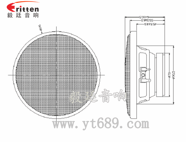 4寸多音汽車喇叭成品圖+網罩