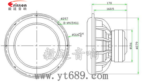 12寸低音喇叭生產廠家成品圖