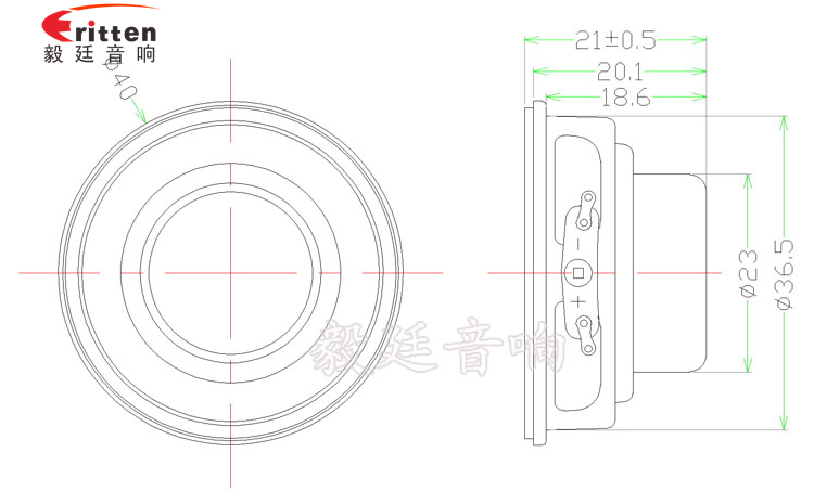 40mm5W藍(lán)牙音箱喇叭成品圖