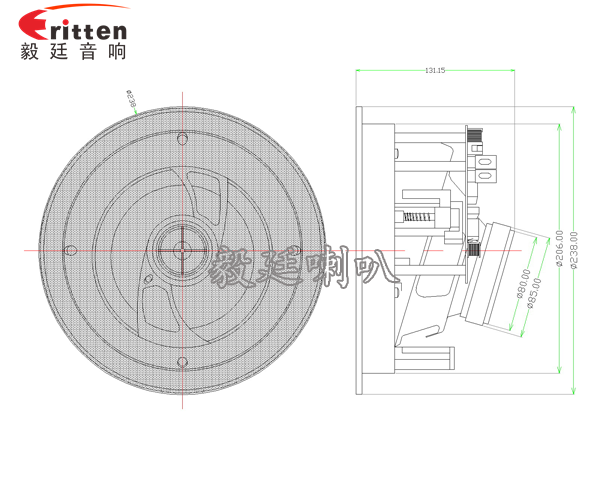 高端6.5寸吸頂式天花喇叭 高端6.5寸吸頂式天花喇叭